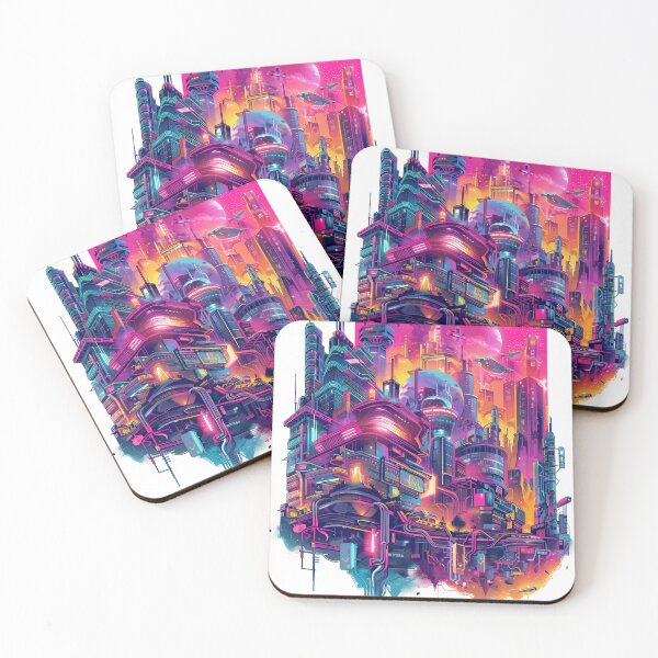Item preview, Neon Metropolis designed and sold by Chaotic Cuties.