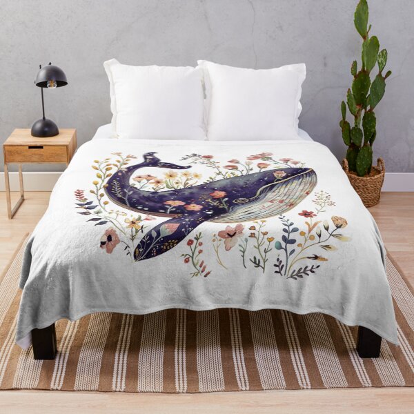 Item preview, Whale Decorated with Flowers  designed and sold by porbenjaporn.