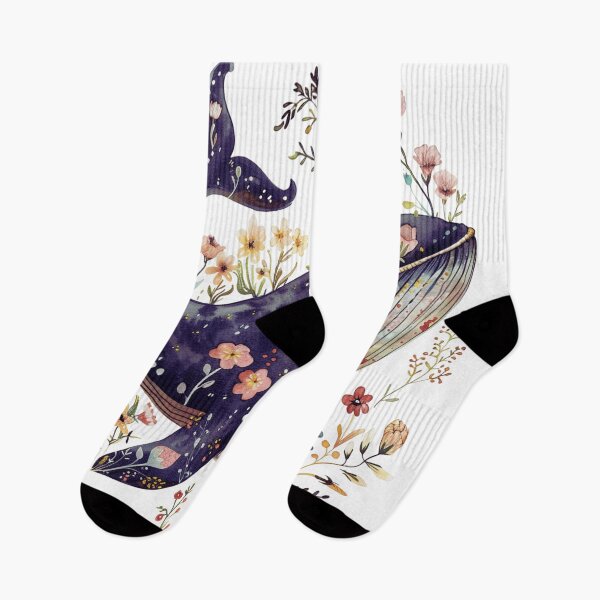Item preview, Whale Decorated with Flowers  designed and sold by porbenjaporn.