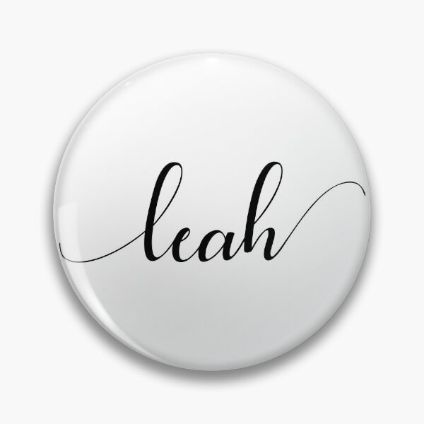 Item preview, Leah - Custom name on delicate black cursive font designed and sold by To the Lua.