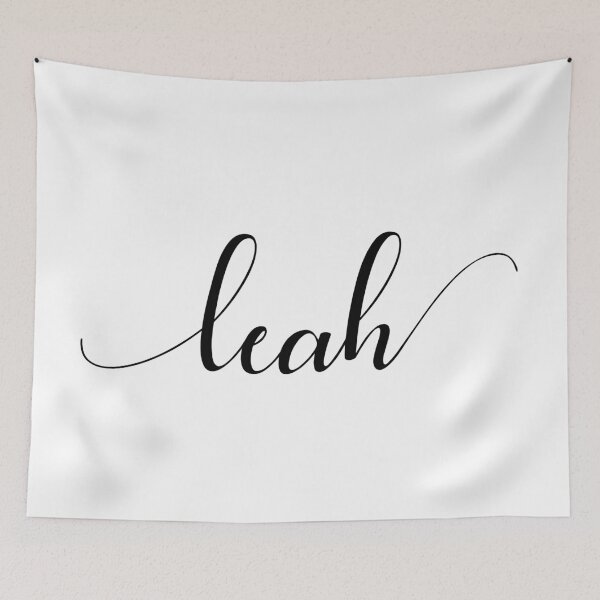 Item preview, Leah - Custom name on delicate black cursive font designed and sold by To the Lua.