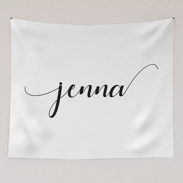 Item preview, Jenna - Custom name on delicate black cursive font designed and sold by To the Lua.
