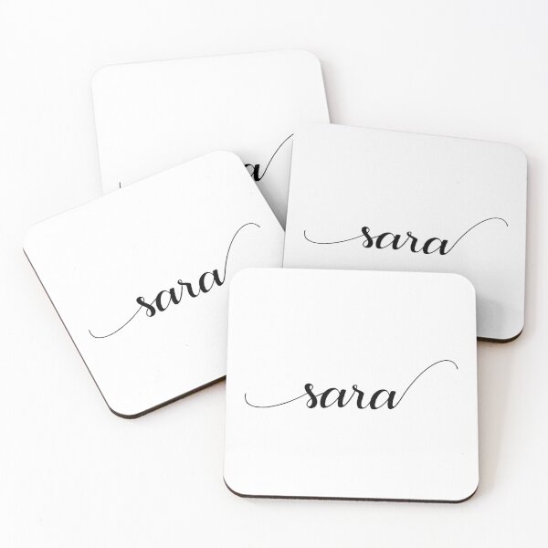 Item preview, Sara - Custom name on delicate black cursive font designed and sold by To the Lua.