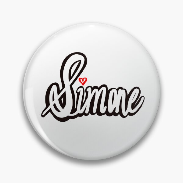 Item preview, Simone girls name woman women’s first name in white cursive calligraphy personalised personalized customized name Gift for Simone designed and sold by Artonmytee.