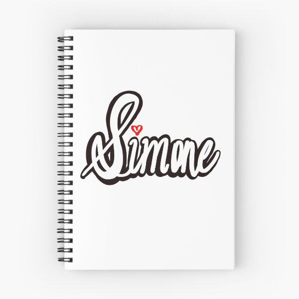 Item preview, Simone girls name woman women’s first name in white cursive calligraphy personalised personalized customized name Gift for Simone designed and sold by Artonmytee.