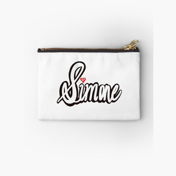 Item preview, Simone girls name woman women’s first name in white cursive calligraphy personalised personalized customized name Gift for Simone designed and sold by Artonmytee.