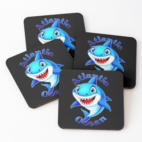 Item preview, Cheerful Cartoon Shark - Atlantic Ocean Graphic designed and sold by VikArtStudio.