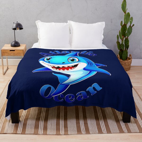 Item preview, Cheerful Cartoon Shark - Atlantic Ocean Graphic designed and sold by VikArtStudio.