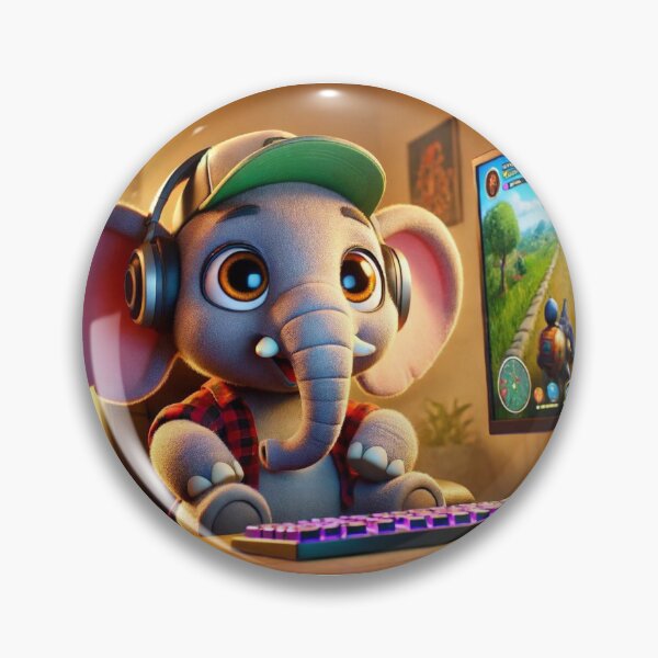 Item preview, Gamer African Elephant designed and sold by Sillytoe.