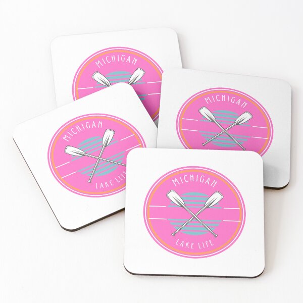 Artikelvorschau, Michigan See Leben Hot Pink entworfen und verkauft von FlyFreeBirdie.