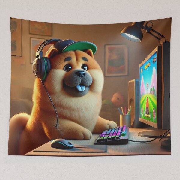 Item preview, Gamer Chow Chow Ray designed and sold by Sillytoe.