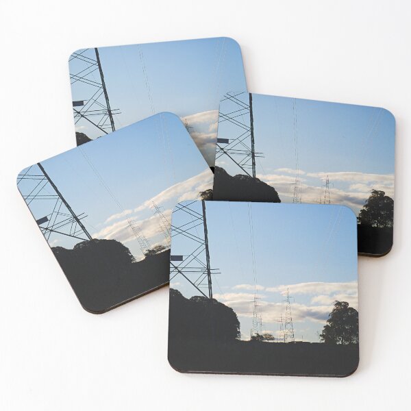 Item preview, High Voltage Power Lines Tawonga Australia designed and sold by Joy Watson - Natural Light Photography .