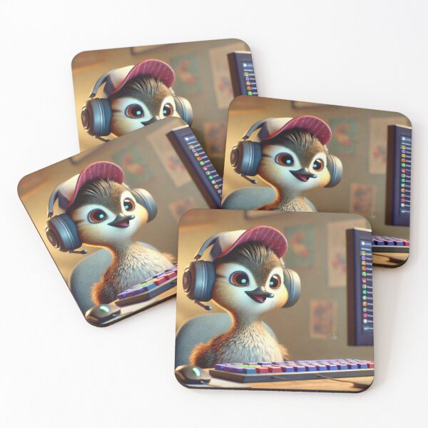 Item preview, Gamer Eared Grebe designed and sold by Sillytoe.