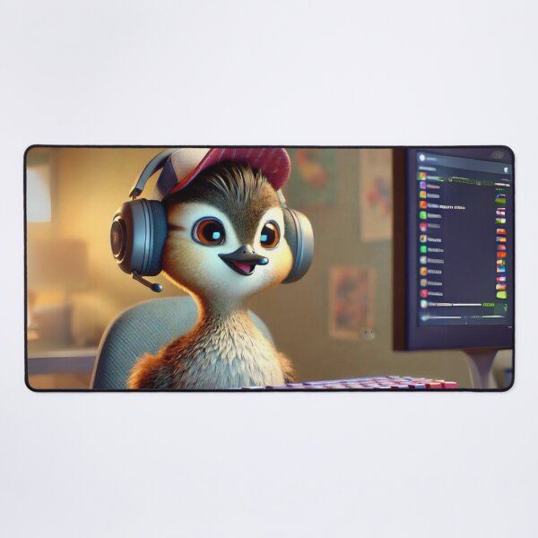 Item preview, Gamer Eared Grebe designed and sold by Sillytoe.