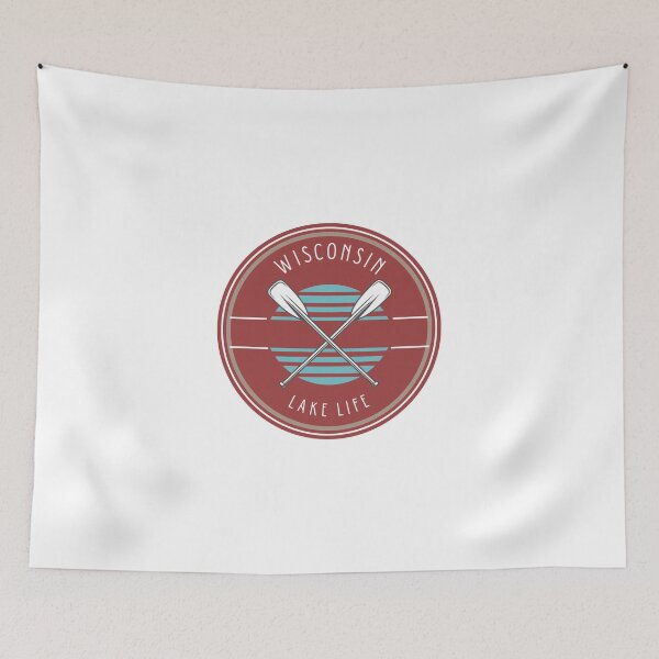 Item preview, Wisconsin Lake Life Red designed and sold by FlyFreeBirdie.