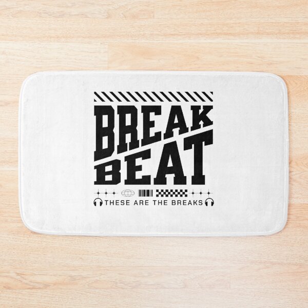 Item preview, BREAKBEAT  - Slant Font Breaks (black)  designed and sold by Discothreadz.