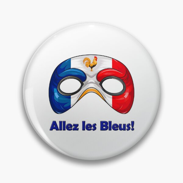 Item preview, Vive Les Bleus: Wear Your French face mask designed and sold by Designfordream.