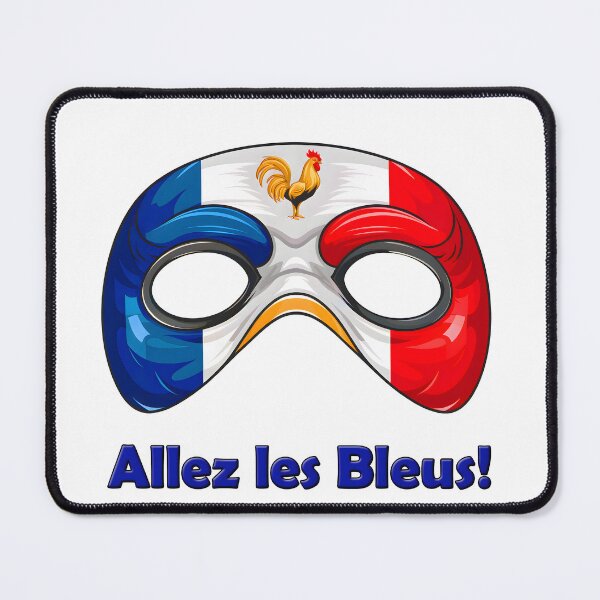 Item preview, Vive Les Bleus: Wear Your French face mask designed and sold by Designfordream.