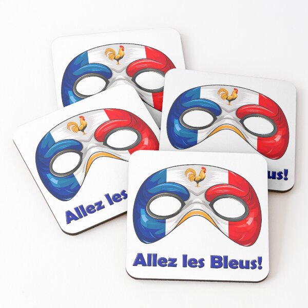 Item preview, Vive Les Bleus: Wear Your French face mask designed and sold by Designfordream.