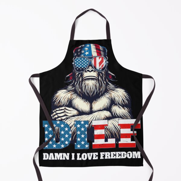 Item preview, DILF Damn I Love Freedom Funny 4th Of July Patriotic Bigfoot designed and sold by BCreative4U.