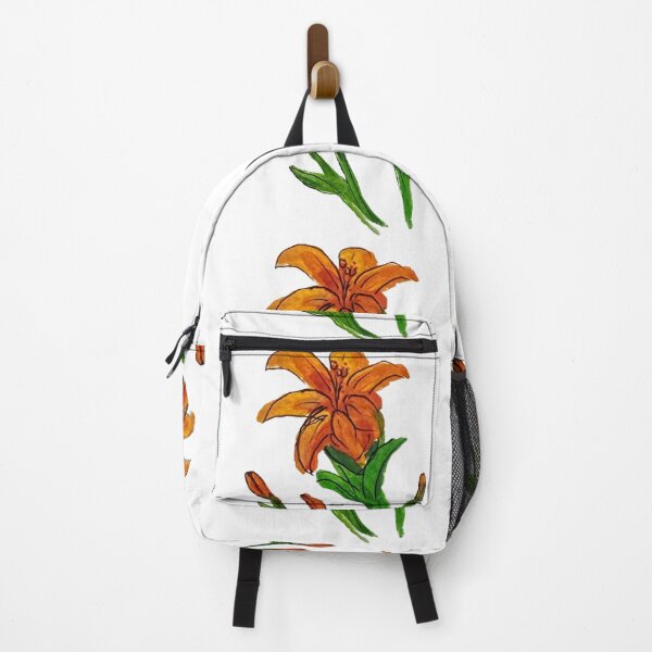 Item preview, orange lily bloom watercolor designed and sold by twindesigns1516.