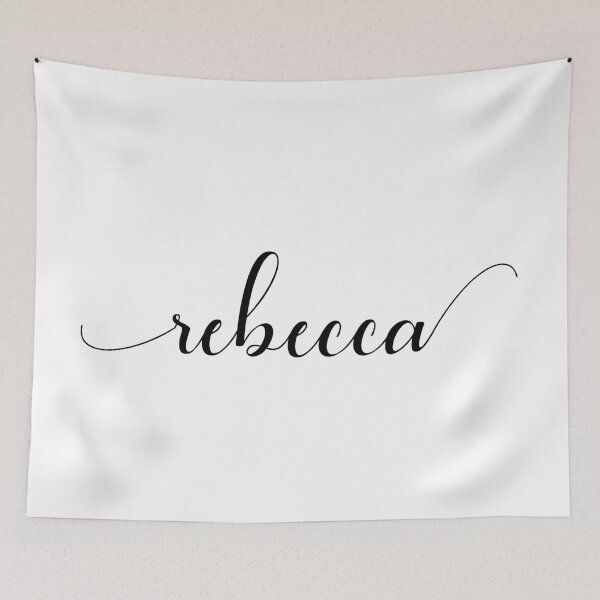 Item preview, Rebecca - Custom name on delicate black cursive font designed and sold by To the Lua.