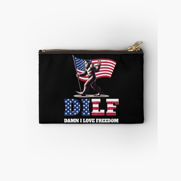 Item preview, DILF Damn I Love Freedom Funny 4th Of July Patriotic Bigfoot designed and sold by BCreative4U.