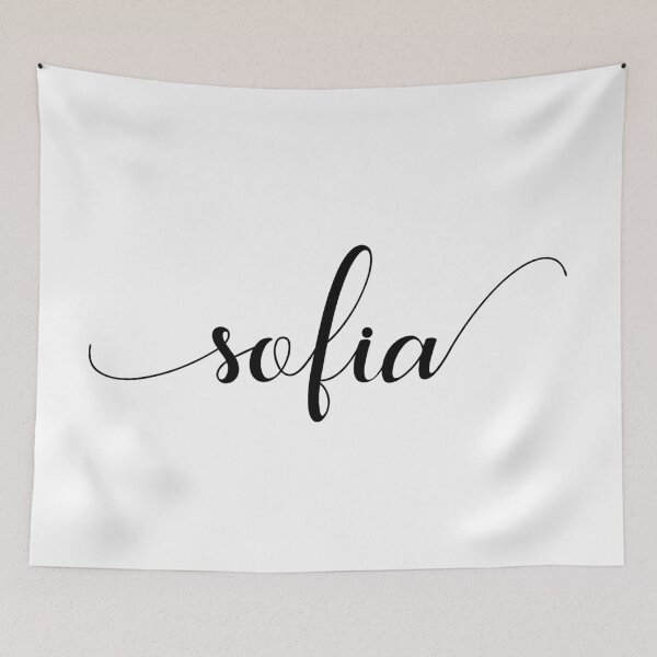Item preview, Sofia - Custom name on delicate black cursive font designed and sold by To the Lua.