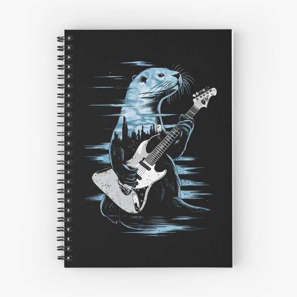 Artikelvorschau, Fluss Seeotter Gitarre spielen Niedliche Tierwelt Grafik entworfen und verkauft von MTRBSK11.