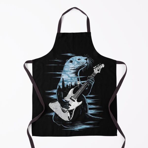 Item preview, River sea Otter Playing guitar Cute wildlife Graphic art designed and sold by MTRBSK11.