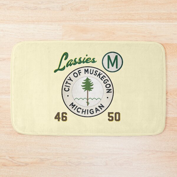 Item preview, Muskegon Lassies • AAGPBL Patch • Muskegon, Michigan designed and sold by MKE Rhine Maiden  •  Grumble Services, LLC..