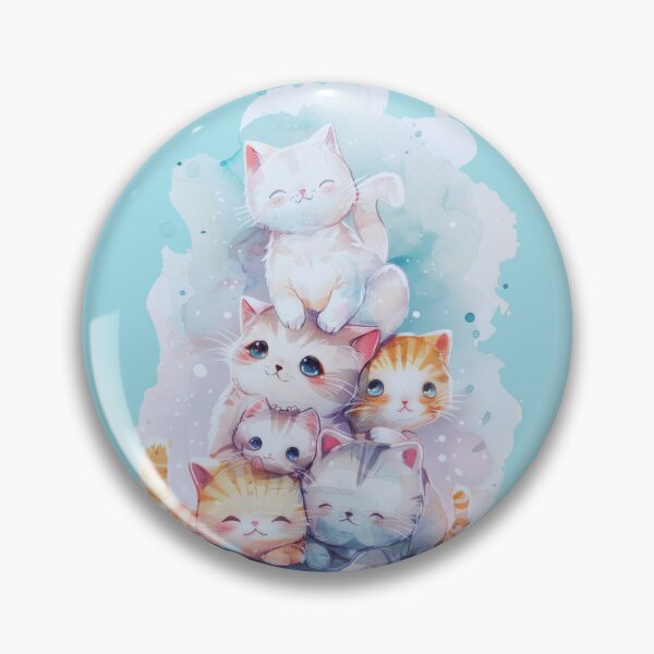 Item preview, A group of cats are sitting on top of each other in a painting designed and sold by PlutoInMyDream.
