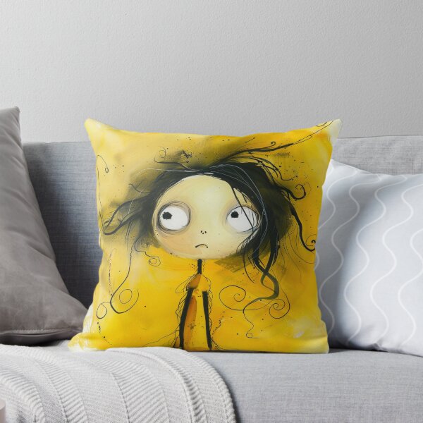 Aperçu de l'œuvre petit personnage étrange en jaune créée et vendue par Popote Madame.