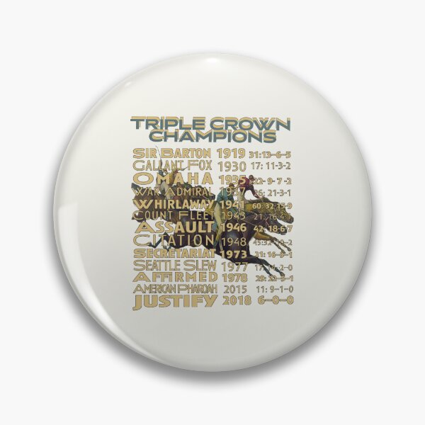 Item preview, Triple Crown Champions horse racing design designed and sold by Ginny Luttrell.