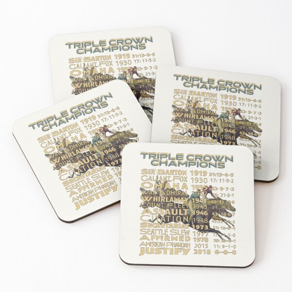 Item preview, Triple Crown Champions horse racing design designed and sold by Ginny Luttrell.