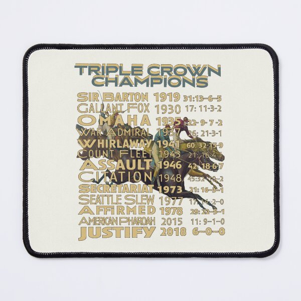 Item preview, Triple Crown Champions horse racing design designed and sold by Ginny Luttrell.