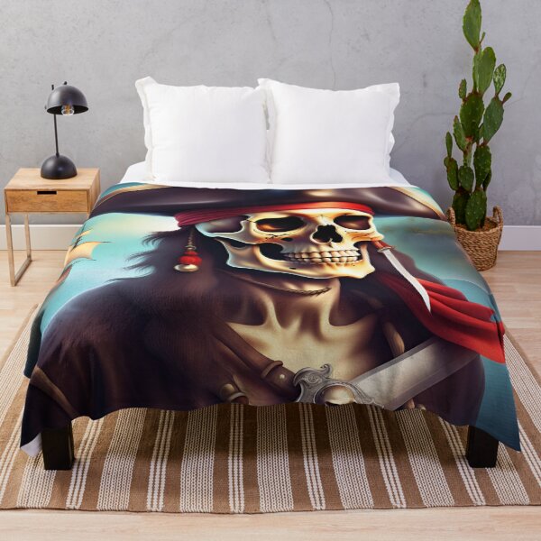 Item preview, Pirate skull designed and sold by DebriArte.
