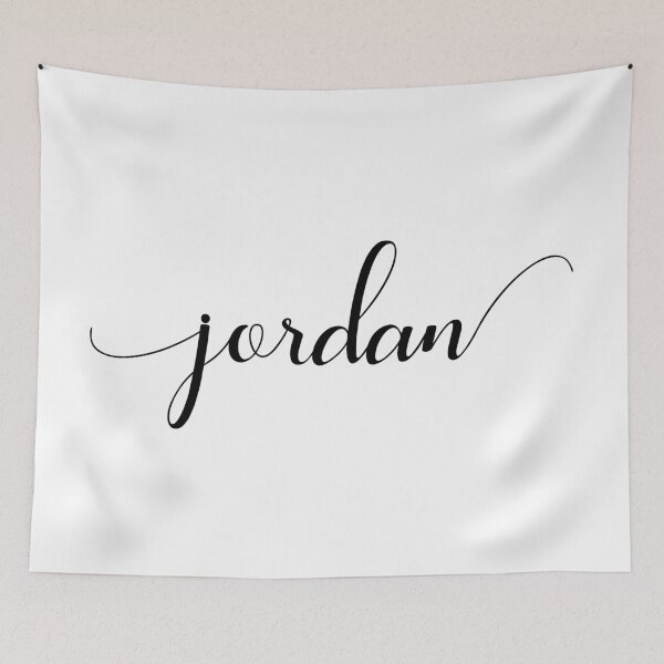 Item preview, Jordan - Custom name on delicate black cursive font designed and sold by To the Lua.