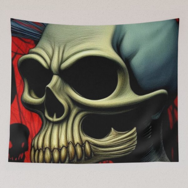 Item preview, Abstract Punk Rocker Skull  designed and sold by TheDarkWardrobe.