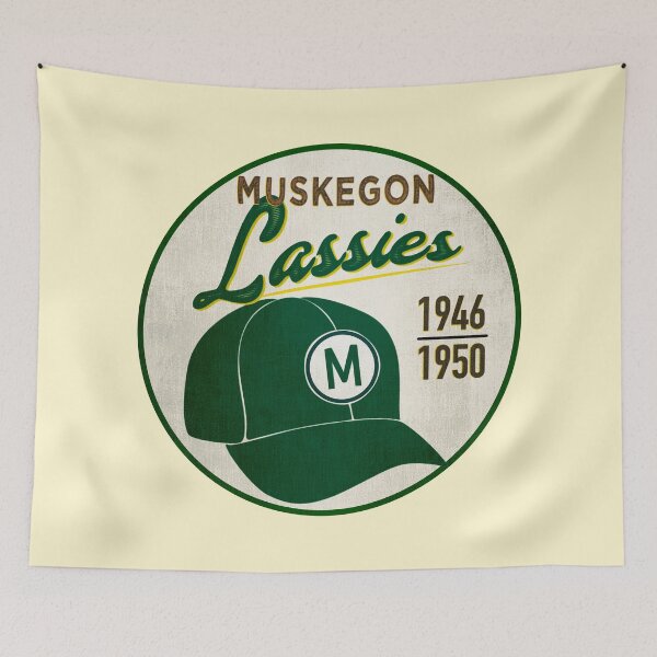 Item preview, Muskegon Lassies • AAGPBL Hat • Muskegon, Michigan designed and sold by MKE Rhine Maiden  •  Grumble Services, LLC..
