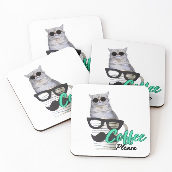 Item preview, Coffee Cute Cats designed and sold by Playful Strokes pom@pom.