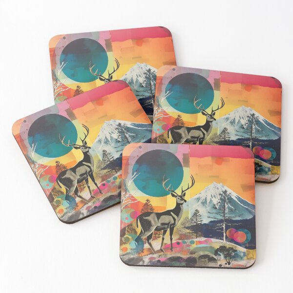 Item preview, Retro Deer Magazine Collage designed and sold by Mon-Bonbon.