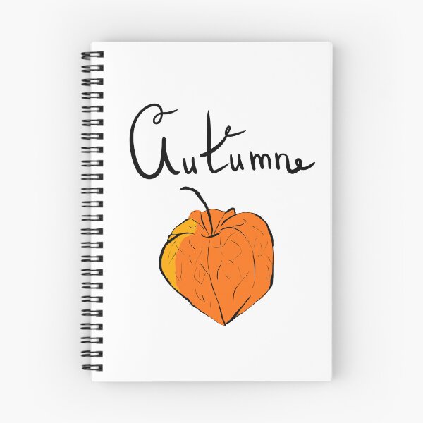 Item preview, Persimmon with the inscription: "Autumn", postcard color autumn illustration designed and sold by Karyna Hordetska.