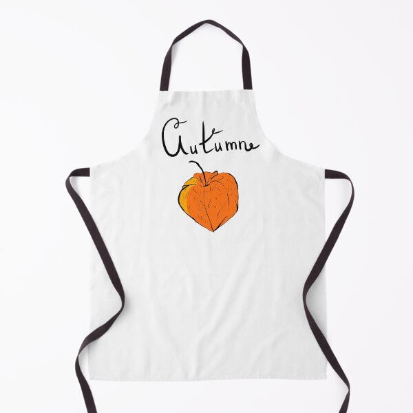 Item preview, Persimmon with the inscription: "Autumn", postcard color autumn illustration designed and sold by Karyna Hordetska.