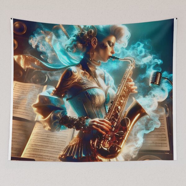 Item preview, Steampunk Girl Saxophone girl Virtuoso Ghost Archer Illusions designed and sold by Ghost Archer Illusions.