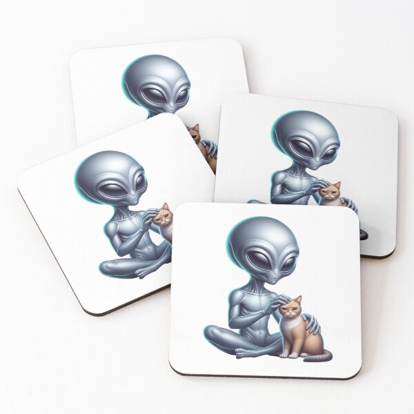 Item preview, Alien and Cat Playtime designed and sold by JesNoh.