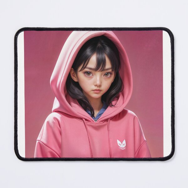 Item preview, Player 067 in a pink hoodie designed and sold by Janmuse.