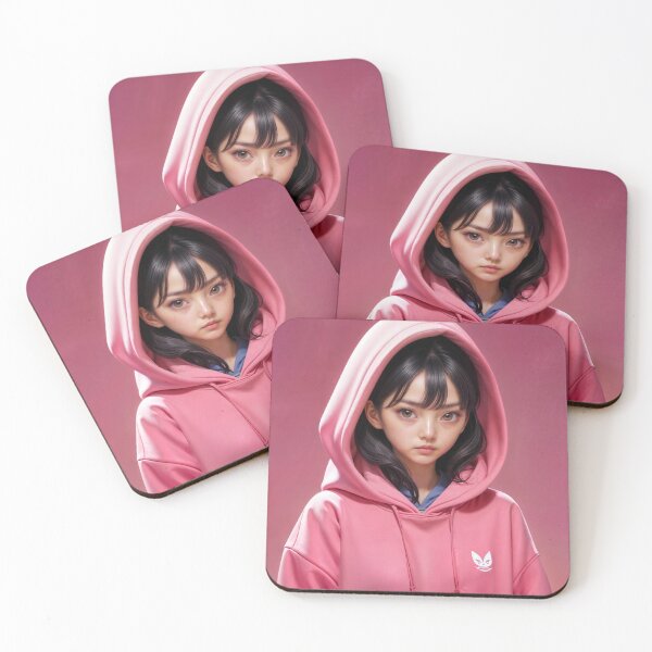 Item preview, Player 067 in a pink hoodie designed and sold by Janmuse.