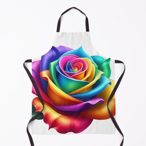 Item preview, Rainbow Rose: A Bloom of Vibrant Wonder designed and sold by daruneenok.