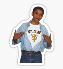 Obama St Olaf Shirt Sticker